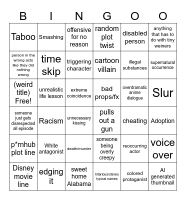 Tommorows bingo Card