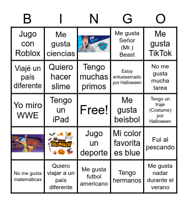 Bingo! Bingo Card