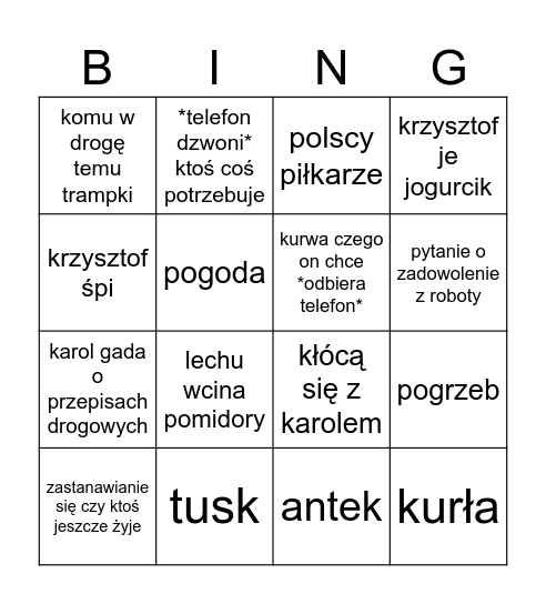 elester Bingo Card