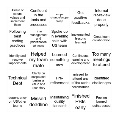 Sales GCC BINGO Card