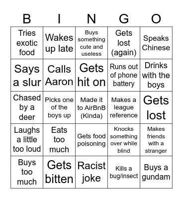 ELAINE Bingo Card