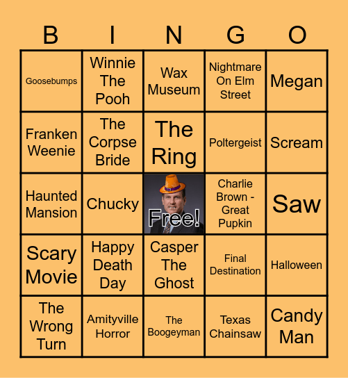 PSA Halloween Bingo Card