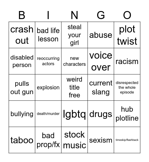 tt bingo Card