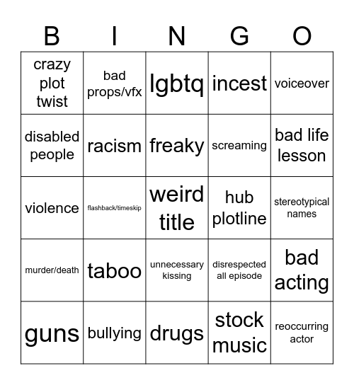 tommorow's teaching bingo Card