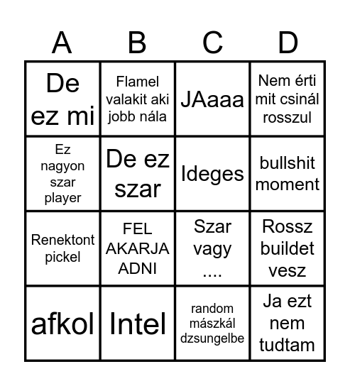 MArci bingo Card