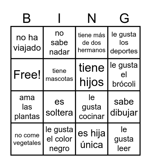 Busca alguien... Bingo Card