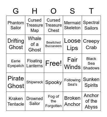 Hallo-Weengo Bingo Card