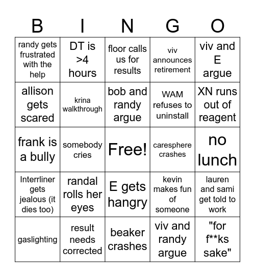 Caresphere YAY! Bingo Card