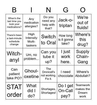 Pharmacy Week 2024! Bingo Card