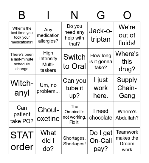 Pharmacy Week 2024! Bingo Card