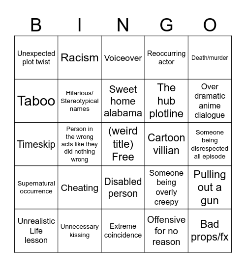 Tomorrow's teaching bingo Card