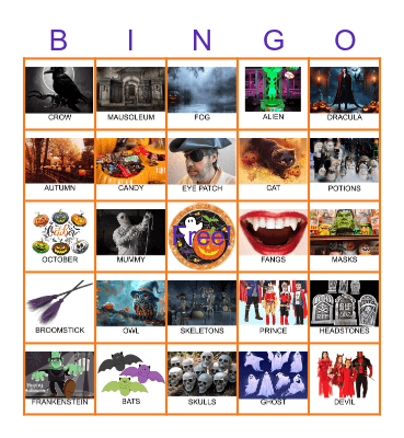 HALLOWEEN Bingo Card