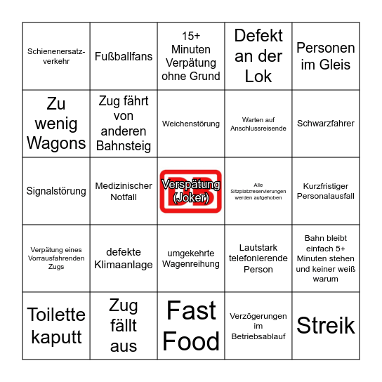 DBingo Card