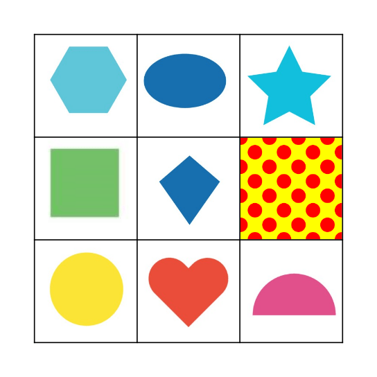 Shape bingo 7 Bingo Card