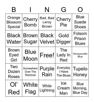 COLOR MY WORLD MUSIC Bingo Card