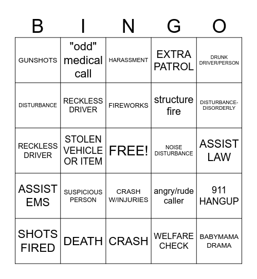 ECC CFS CODES Bingo Card