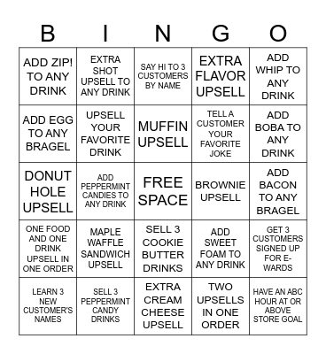 BARISTA BINGO SEASON 5 Bingo Card