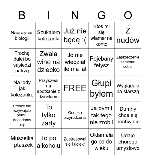 ECPU Bingo Card