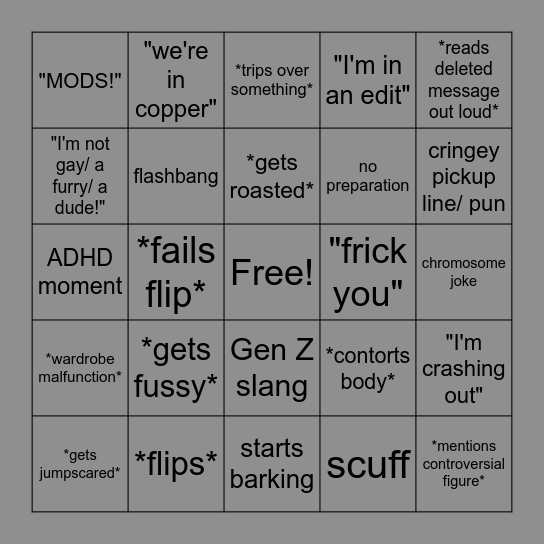 Filian Bingo 2.1 Bingo Card