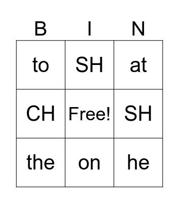 Harper's Bingo Game Bingo Card