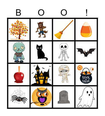 Halloween Bingo Card