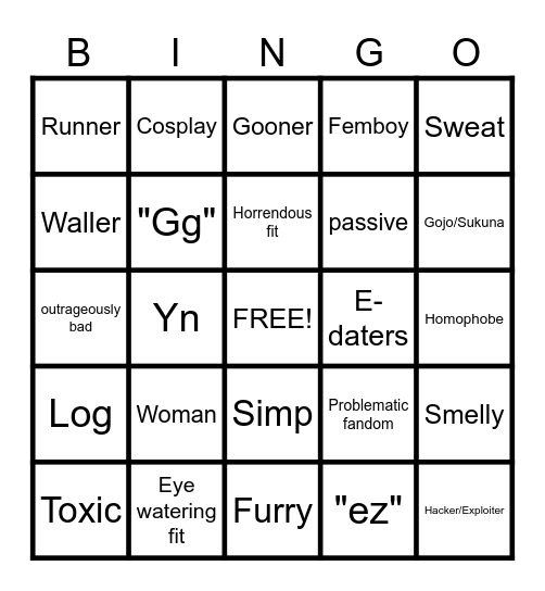 Battlegrounds Bingo!!! Bingo Card