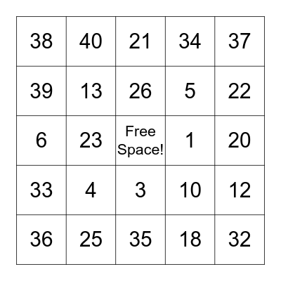 Bingo Card