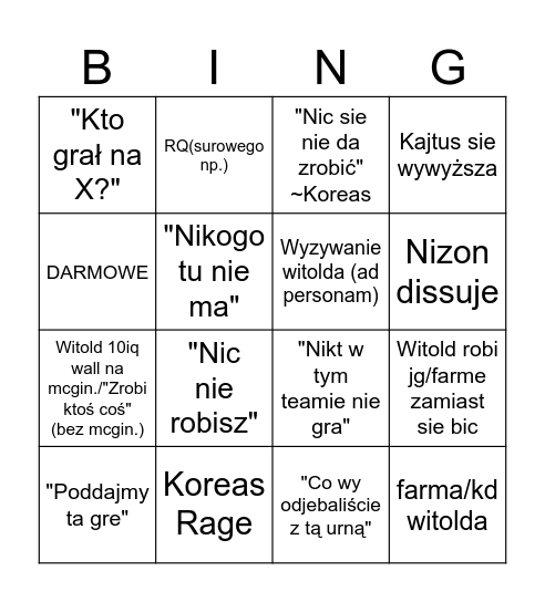 apteka deadlock Bingo Card