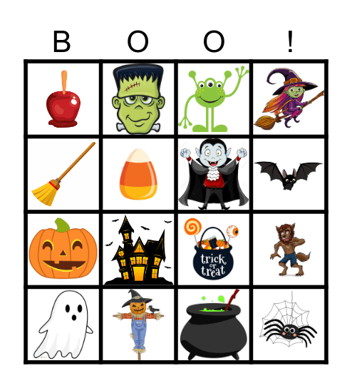 Halloween Bingo Card