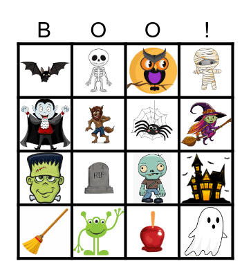 Halloween Bingo Card