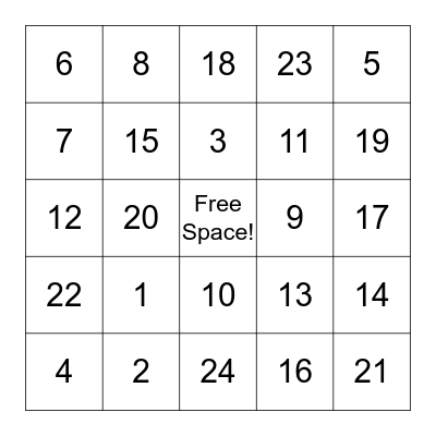 Bingo Card