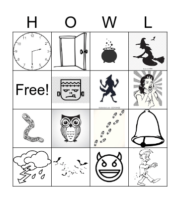 Spooky Sounds! Bingo Card
