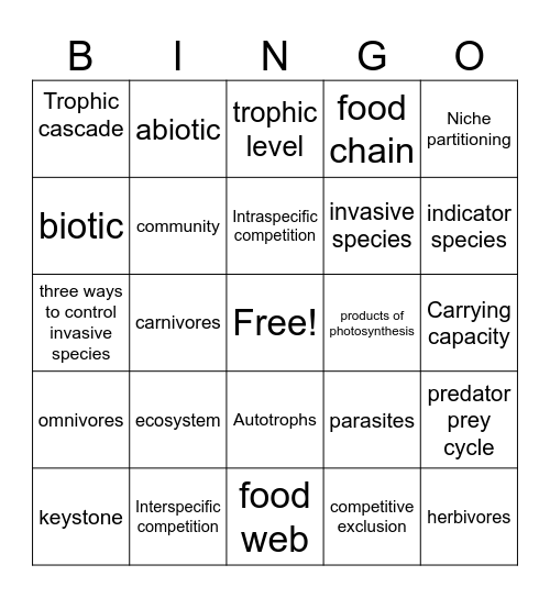 Apes Review Bingo Card