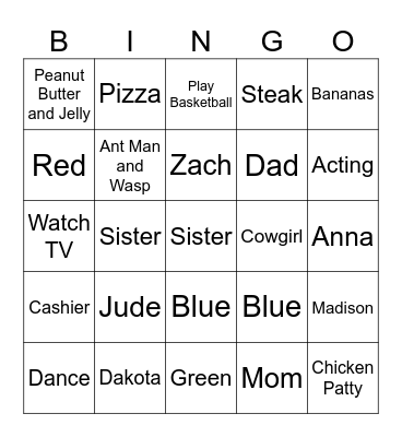 Getting to Know You! Bingo Card