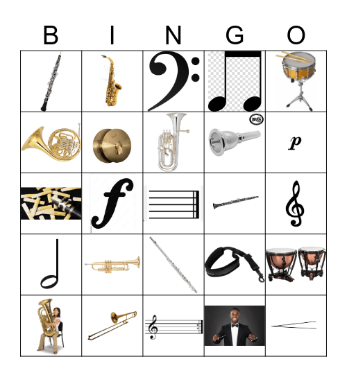 Band Bingo! Bingo Card