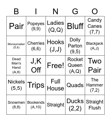 POKER BINGO Card