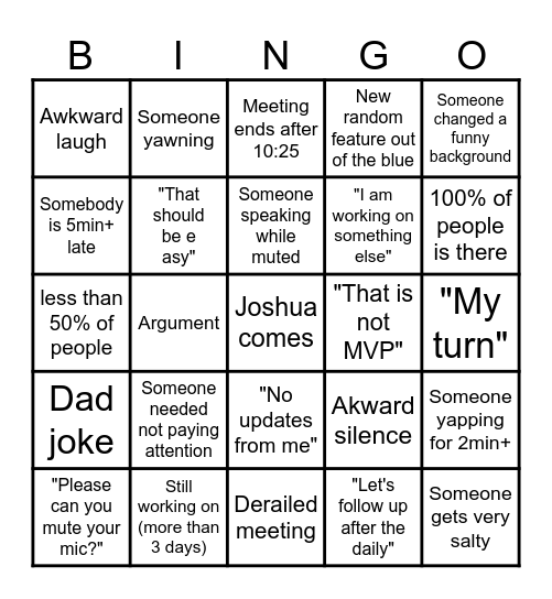 maiqdass Bingo Card