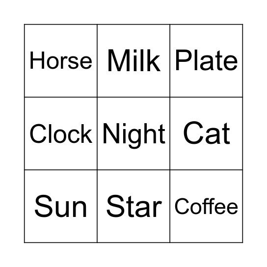 Bingo Card