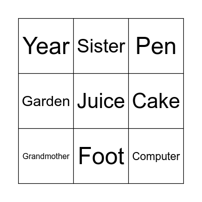 Bingo Card