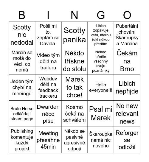 Marketing sync Bingo Card