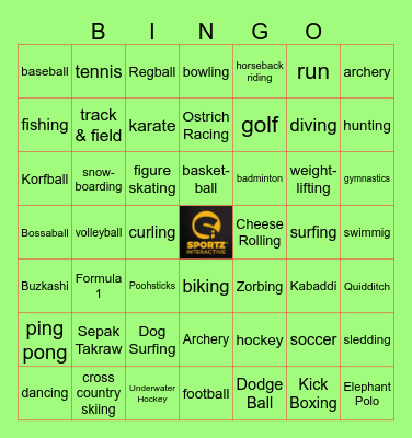 The SI Bingo Challenge Bingo Card