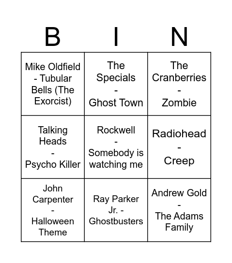 HALLOWEEN HUNT Bingo Card