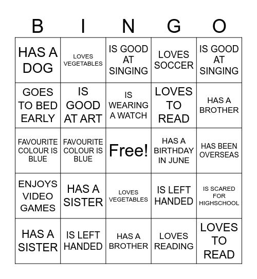 FIND SOMEONE WHO... Bingo Card