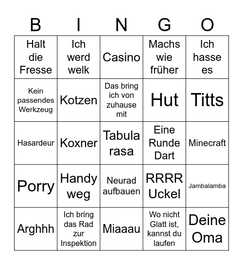Söndgerath Bingo Card