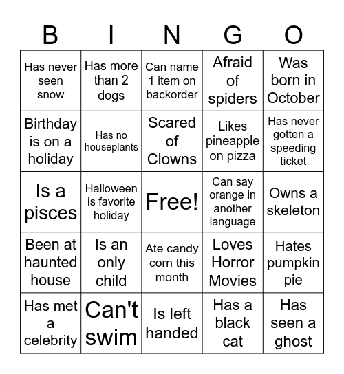 Supply Chain Bingo Card