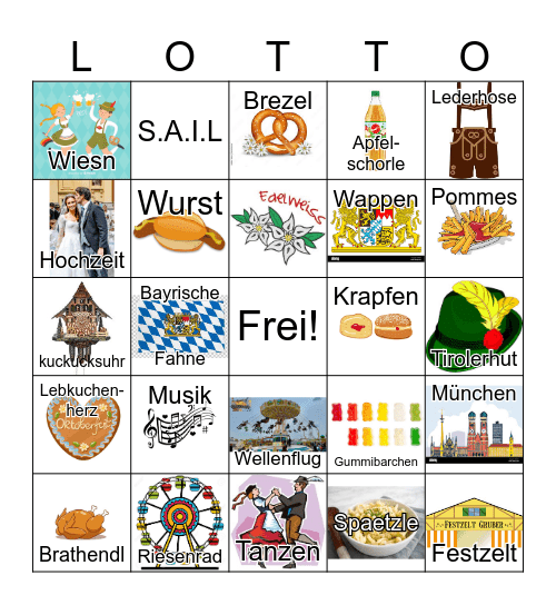 Oktoberfest Bingo Blitz Bingo Card