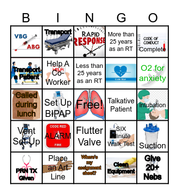 HAPPY RESPIRATORY CARE WEEK Bingo Card