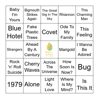 Autumn Rocks Bingo Card