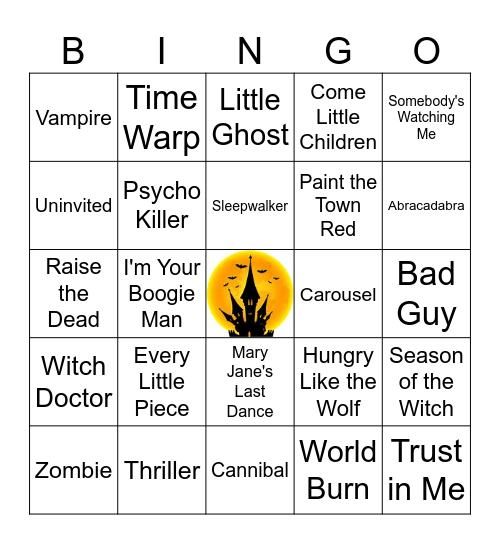 Spooky Season Vol 1 Bingo Card