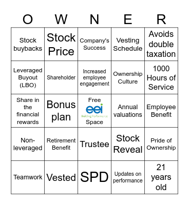 ESOP-O Bingo Card